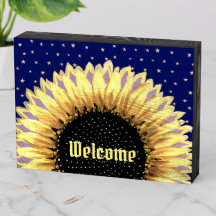 Sunflower & stars Welcome