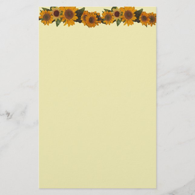 Sunflower Stationery (Front)