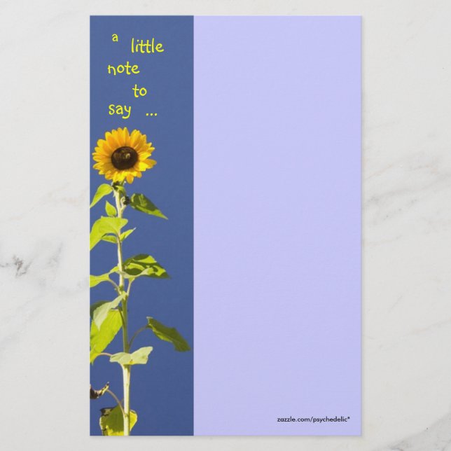 Sunflower Stationery (Front)