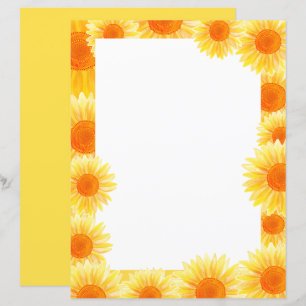 Sunflower Stationery Paper