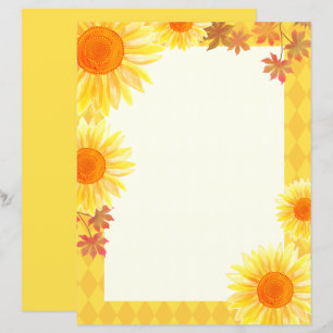 Sunflower Stationery Paper