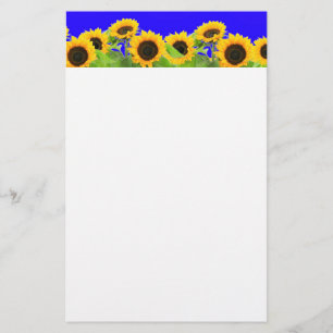 Sunflower Stationery Paper Ukraine Flag Colours