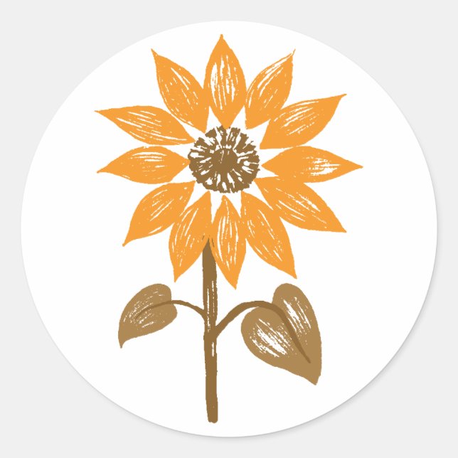 Sunflower Sticker (Front)