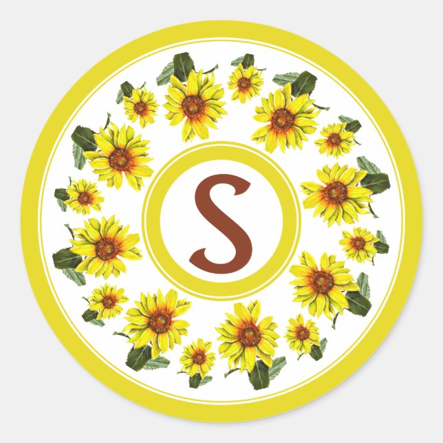 Sunflower Sticker (Front)
