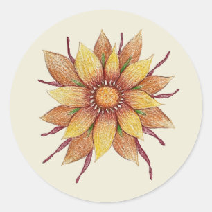 Sunflower sticker (sheet of 20)