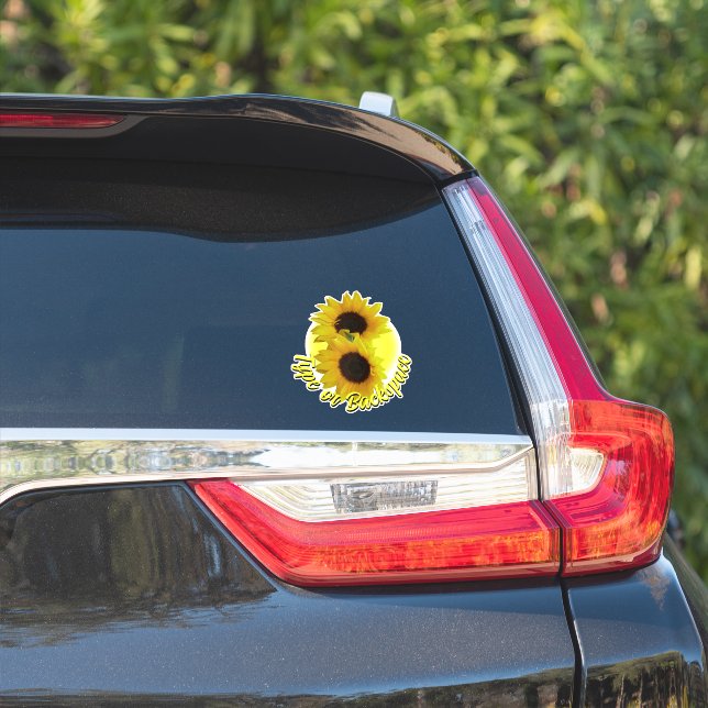 Sunflower Stickers Personalised Sunflower Decals (Car Side)