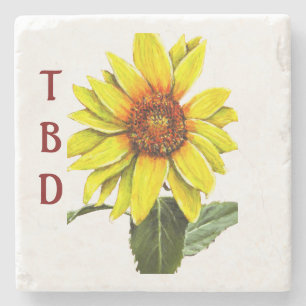 Sunflower Stone Coaster