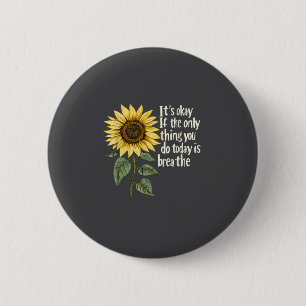 Sunflower Suicide Awareness 6 Cm Round Badge