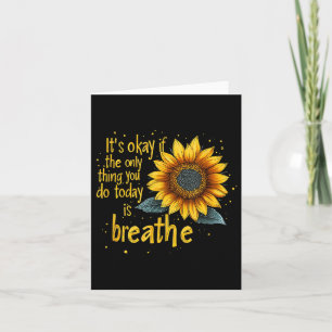 Sunflower Suicide Awareness  Card