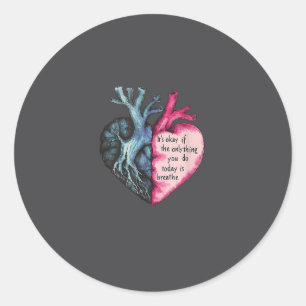 Sunflower Suicide Awareness Classic Round Sticker