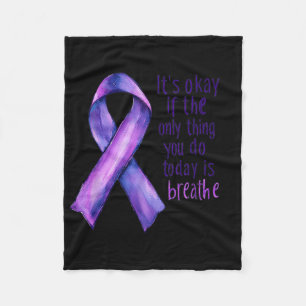 Sunflower Suicide Awareness Fleece Blanket
