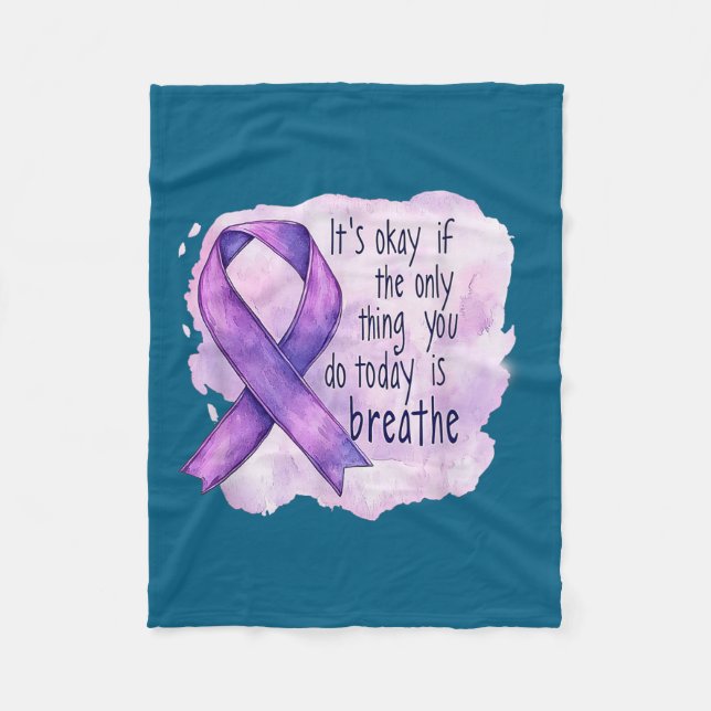 Sunflower Suicide Awareness  Fleece Blanket (Front)