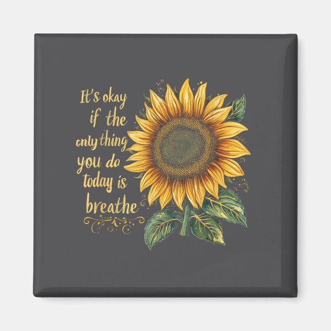Sunflower Suicide Awareness  Magnet (Front)