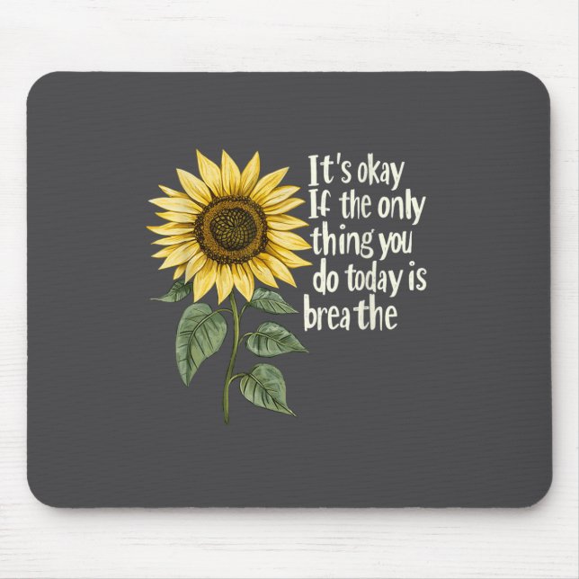 Sunflower Suicide Awareness  Mouse Pad (Front)