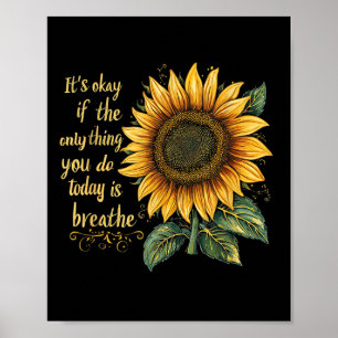 Sunflower Suicide Awareness Poster