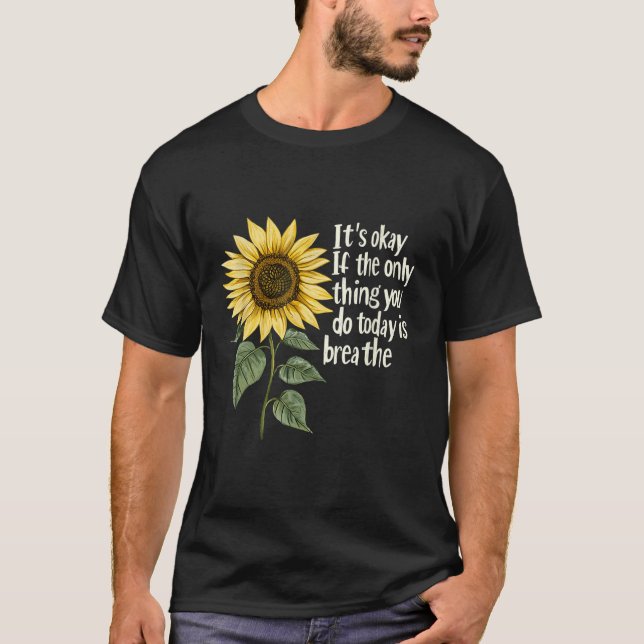 Sunflower Suicide Awareness  T-Shirt (Front)