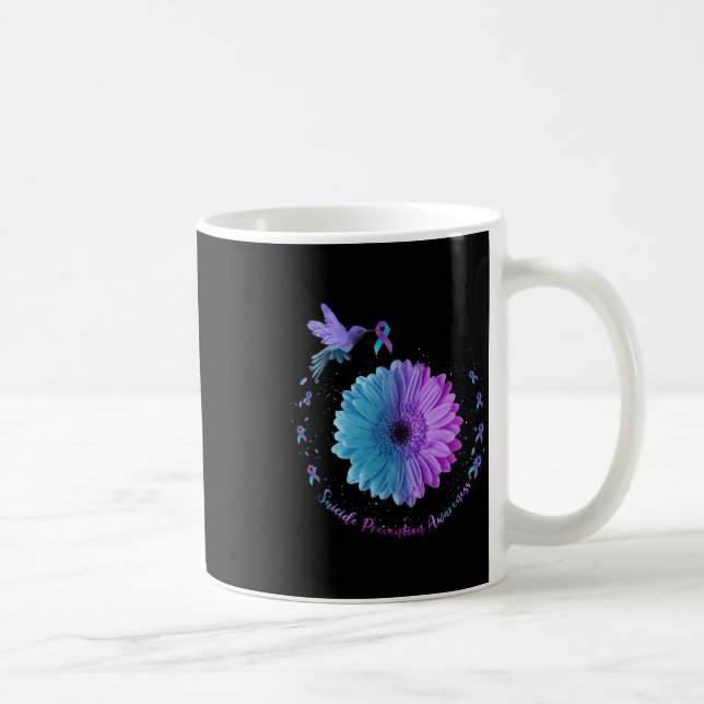 Sunflower Suicide Prevention Awareness  Coffee Mug (Right)