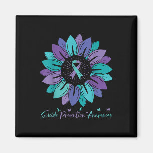 Sunflower Suicide Prevention Awareness Month  Magnet