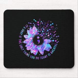 Sunflower Suicide Prevention Awareness Week Semico Mouse Pad