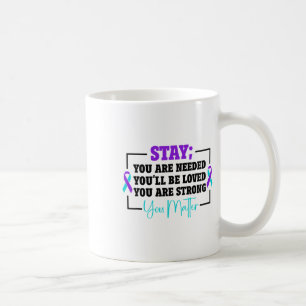 Sunflower Suicide Prevention Suicide Awareness 2 Coffee Mug