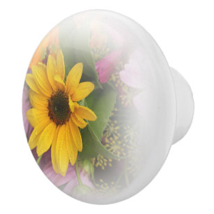 Sunflower, Summer, Garden, Mystery, Ceramic Pull