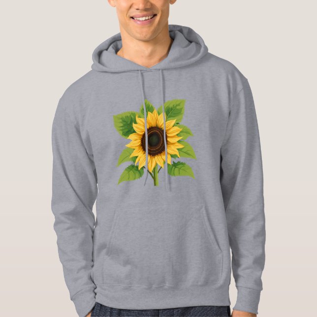 Sunflower & Sun – Symbol of Optimism & Growth Hoodie (Front)