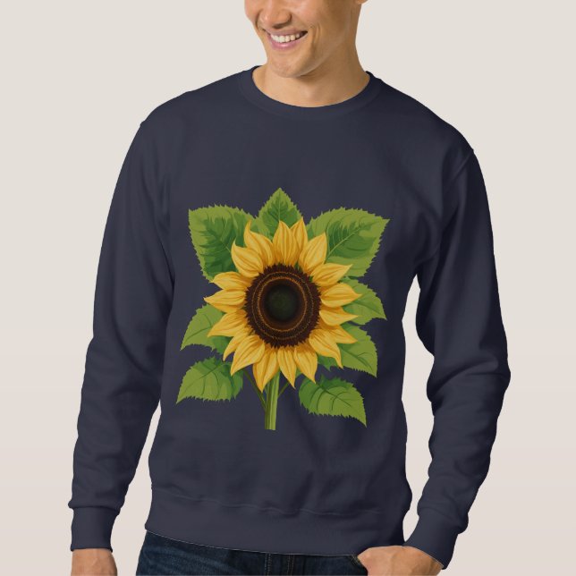 Sunflower & Sun – Symbol of Optimism & Growth  Sweatshirt (Front)