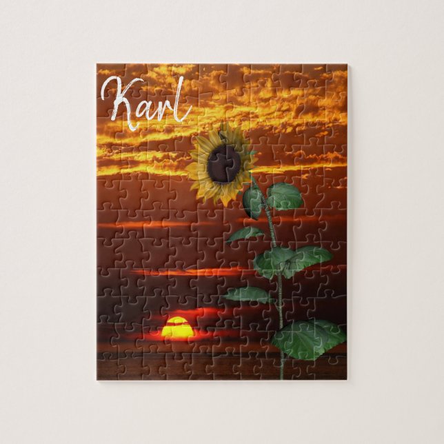 Sunflower Sunset Puzzles (Vertical)