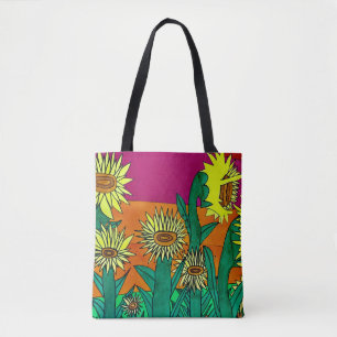 Sunflower Sunset tote Bag