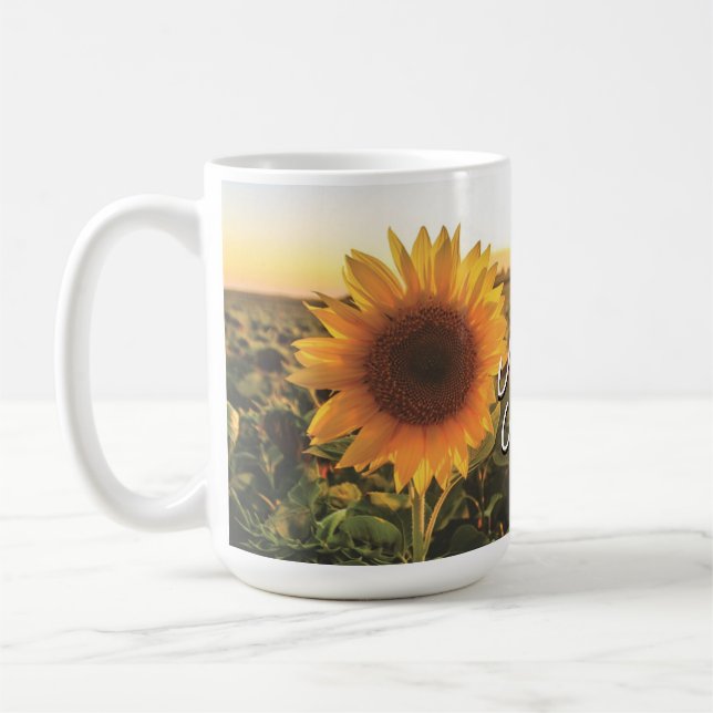 Sunflower Sunshine Coffee Mug (Left)