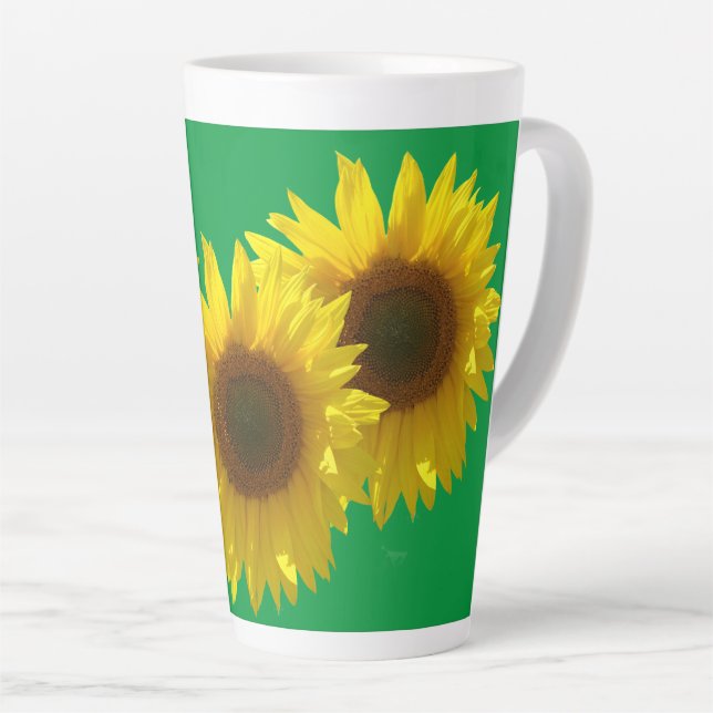 Sunflower Sunshine  Latte Mug (Right Angle)