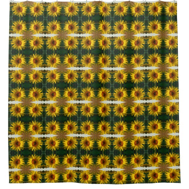 Sunflower Sunshine Shower Curtain (Front)