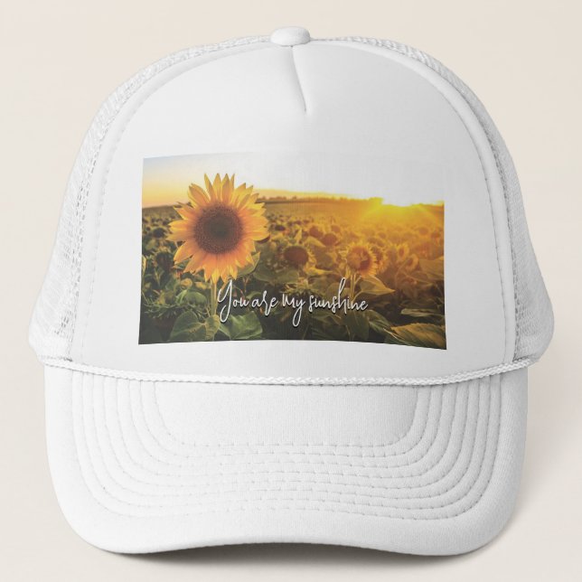 Sunflower Sunshine Trucker Hat (Front)
