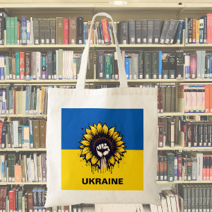 Sunflower Support Ukraine Flag  Tote Bag