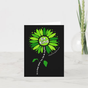 Sunflower Support Warrior Be Kind Mental Health Aw Card