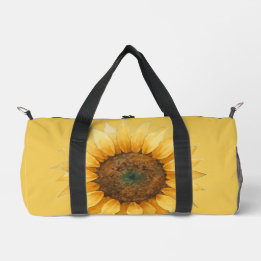 Sunflower symbol of Peace Duffle Bag