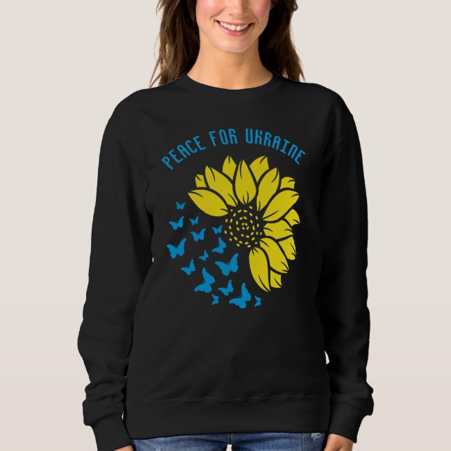 Sunflower symbol of Peace. Peace for Ukraine.  Sweatshirt (Front)