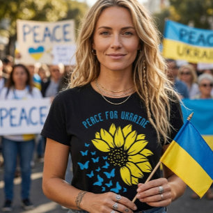 Sunflower symbol of Peace. Peace for Ukraine. T-Shirt
