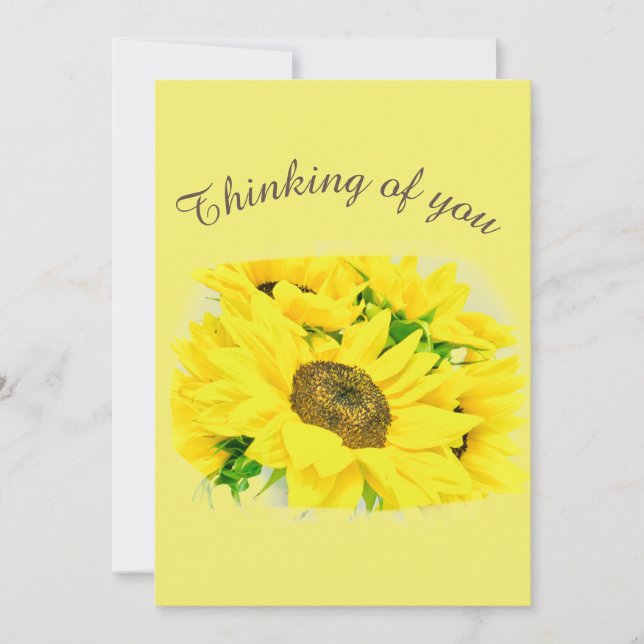 Sunflower Sympathy Card (Front)