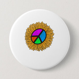Sunflower T-Shirt Sunflower Peace 7.5 Cm Round Badge