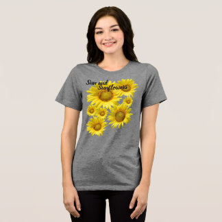 Sunflower t-shirt Tri-Blend shirt