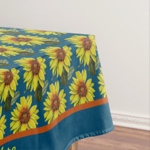 Sunflower Tablecloth - Optional Personalisation