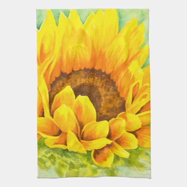 Sunflower Tea Towel (Vertical)