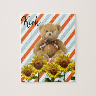 Sunflower Teddy Bear Puzzles