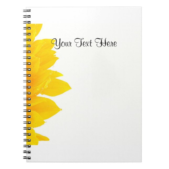 Sunflower Template Notebook (Front)