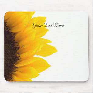 Sunflower Template, Personalise Mouse Pad