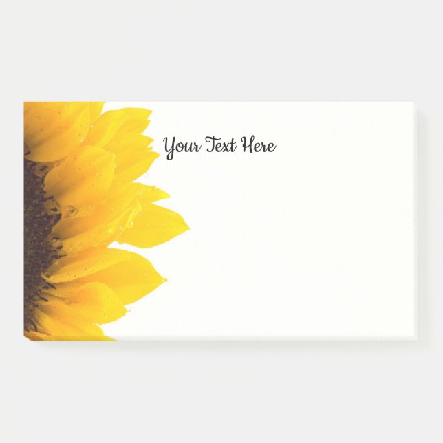 Sunflower Template Post-it Notes (Front)