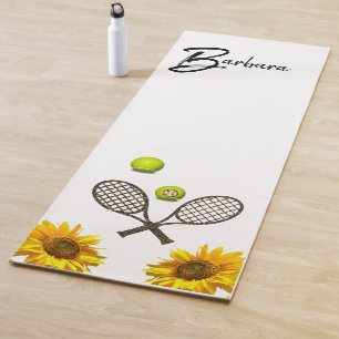 Sunflower Tennis Yoga Mat