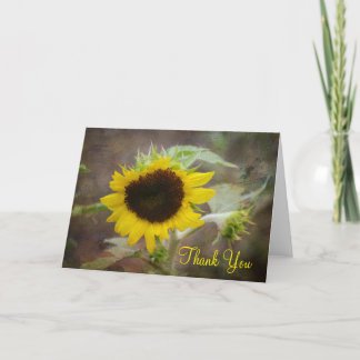 Sunflower Thank You Card