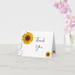 Sunflower Thank You Card